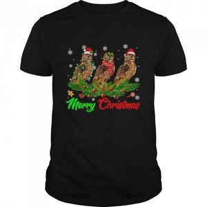 Holiday Owls Black T-Shirt